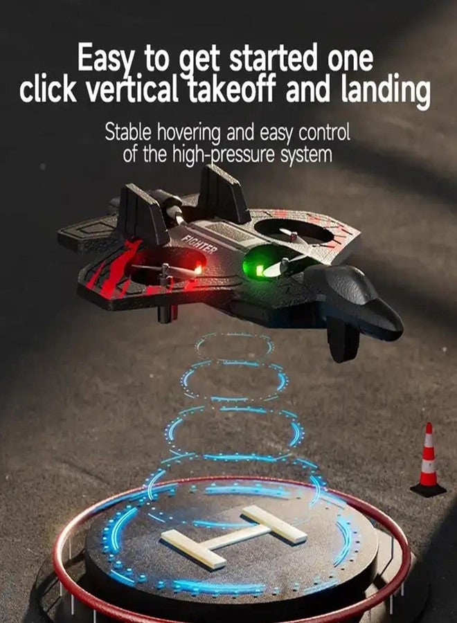 NMM Remote Control Airplane - EPP High Elasticity 4 Channel RC Aircraft with 360° Suspended Flight, Kids Toy, LED Light Show, 2× Long Life Batteries and Gift Box - Image 3